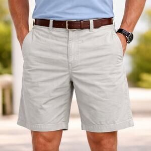 Polo Ralph Lauren Men’s Khaki Shorts 38 Waist 9” Inseam Cotton Casual